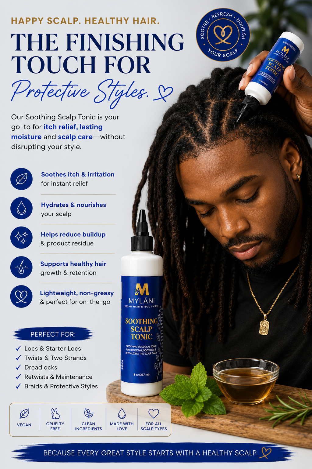 Soothing Scalp Tonic – Instant Relief for Dry & Irritated Scalp