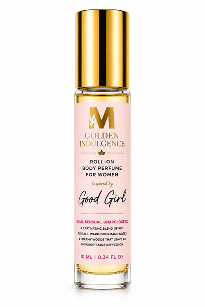 Golden Indulgence™ Roll-On Body Perfume Inspired by Good Girl