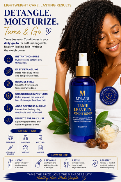Tame Leave-In Conditioner – Detangle, Soften & Define