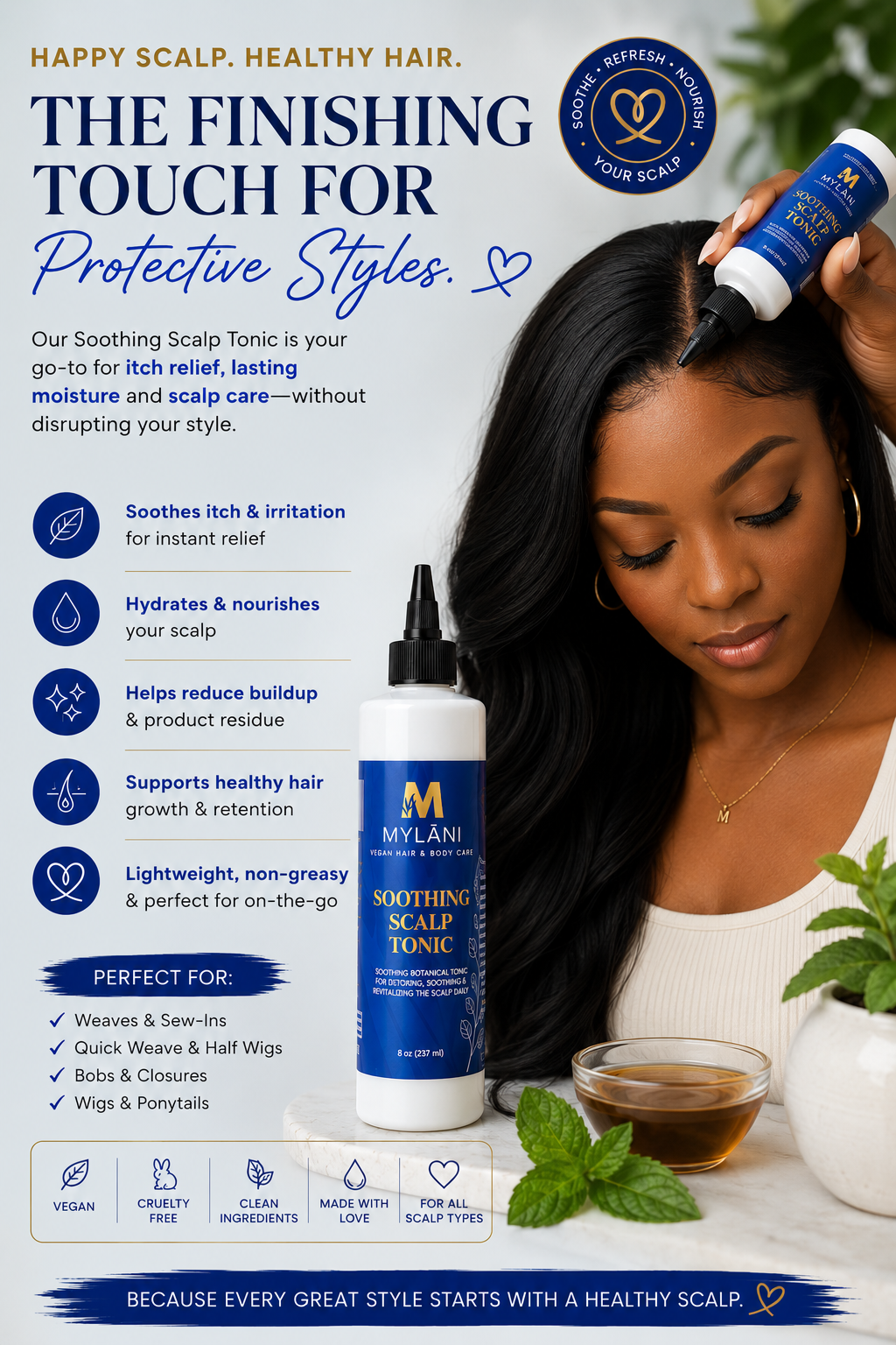 Soothing Scalp Tonic – Instant Relief for Dry & Irritated Scalp